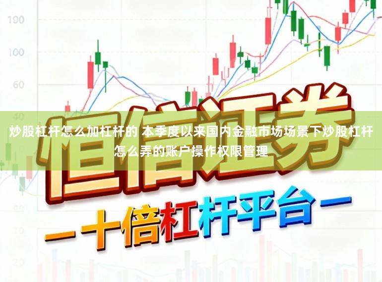 炒股杠杆怎么加杠杆的 本季度以来国内金融市场场景下炒股杠杆怎么弄的账户操作权限管理